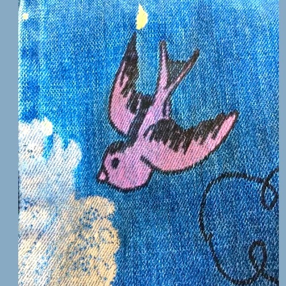 Custom Hand Painted Vintage Wearable Art Jeans Fun - Picture 2 of 8